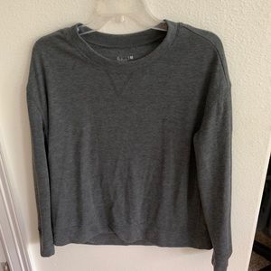 Grey sweatshirt top